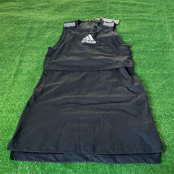 Adidas Sleeveless Game & Go Active Multisport Skirt Dress Black Size XS NEW - Picture 1 of 14
